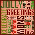 Ankan 'Christmas Words 2' Plaque Art