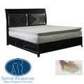 Spinal Response Aloe 15-inch King-size Pillow Top Gel Memory Foam Mattress