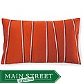 Jiti Pillows Diagonal Orange Poly Decorative Pillow