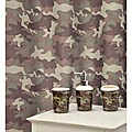 'Camouflage Khaki' Ceramic 16-piece Bath Accessory Set