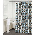 Famous Home Fashions 'Vintage Squares Blue' Shower Curtain