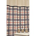 'Stylish Plaid Red' Ceramic 16-piece Bath Accessory Set