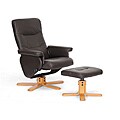 Oliver Brown Modern Recliner and Ottoman