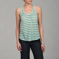Miss Chievous Junior's Heather Stripe Crochet Back Tank