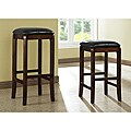 Walnut/Brown 29-inch Bar Stools (Set of 2)
