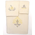 Waverly Bedazzled Cotton 3-piece Bath Towel Set