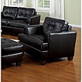 Acme Black Bonded Leather Chair
