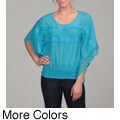 Cupio Women's Lace Embroidered Blouse