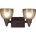 Kennerly 2-Light Dark Oak Bath Vanity Light