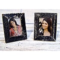 Set of 2 Boatwood Black Photo Frames (Thailand)