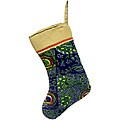 Blue Patchwork Stocking (Rwanda)