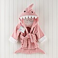 Baby Aspen 'Let the Fin Begin' Pink Shark Robe