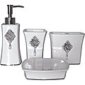 Jewel White Boutique 4-piece Bath Accessory Set