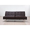 'Memphis' Brown Double-Cushion Futon Sofa/ Bed