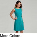 Calvin Klein Women's Zipper Front Sleeveless Dress