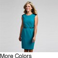 Calvin Klein Women's Colorblock Belted Dress