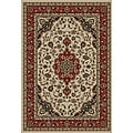 'Medallion Kashan' Ivory Area Rug (7'10 x 9'10)