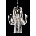 'Ariel' 6-light Chrome/ Crystal Chandelier