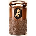 Star Legacy's Infinity Wood Finish Large Urn with Child/ Infant Medallion