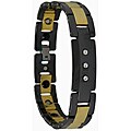 Obsessed Jewelry Two-Tone Tungsten Men's Cubic Zirconia Bracelet