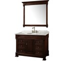 Andover Dark Cherry 48-Inch Solid Oak Bathroom Vanity