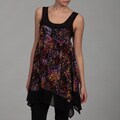 Dylan & Rose Junior's Plum Print Empire Top