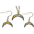 San Diego Chargers Necklace and Dangle Earring Charm Set