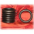 Wooden 7-piece Antique Bronze Curtain Rings