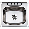 TEKA Stainless Steel 25-inch Top Mount Single Bowl Kitchen Sink