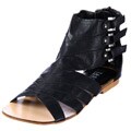 Tash Limited Women's 'Ann' Black Gladiator Sandals