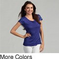 Cable & Gauge Women's Sequined Shoulder Top