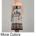 Lapis Women's Paisley Print Tiered Skirt