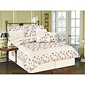 Champagne 'Enchanted Garden' 11-piece Full Bed in a Bag with Sheet Set