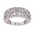 Sterling Silver 1/4ct TDW Diamond Fashion Ring (H-I, I2-I3)