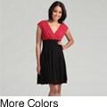 Connected Apparel Women's Shutter Ruffle Dress