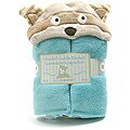 Piccolo Bambino Blue Racoon Hooded Cuddle Blanket 