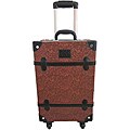 Amerileather Brown Paisley Floral Vintage 23-inch Spinner Trunk Upright