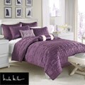 Nicole Miller City Square Blackberry Twin-size Coverlet
