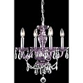 Crystal Lattice Lavender 4-light Chandelier