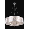 Chrome 9-light Crystal Drop Chandelier