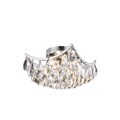 Chrome 4-Light Crystal Drop Chandelier