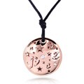 Nitez N Daze 14k Rose Gold 1/8ct TDW Black and White Diamond Necklace (H-I, I1-I2)
