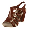 Earthies by Earth Women's Tan Leather Buckle Sandals