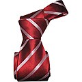 Dmitry Men's Red Striped Silk Tie