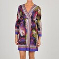 Oleg Cassini Women's Peacock Feather Dress