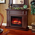 Camden Real Flame Mahogany Electric Fireplace