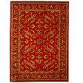Hand-Tufted Tempest Red/Ivory Area Rug (8' x 11')