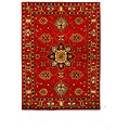 Hand-Tufted Tempest Red/Gold Area Rug (8' x 11')