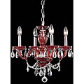 Red 4-light Chandelier