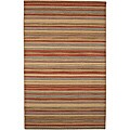 Flat Woven Red Wool Rug (10' x 14')